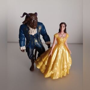 Disney Beauty And The Beast Belle And The Beast Live Action Movie Figurines